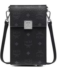 MCM - Visetos-Print Logo-Plaque Phone Wallet - Lyst