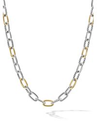 David Yurman - 18kt Yellow Gold And Silver Madison 8.5mm Chain Necklace - Lyst