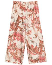 Weekend by Maxmara - Pantalones de seda con estampado floral - Lyst
