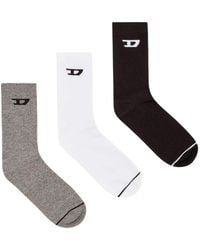 DIESEL - Skm-D-Tennis-Crew-17,5 Socks (Set Of Three) - Lyst