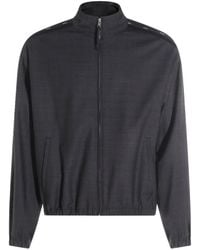 Moschino - Zip Fastening Bomber Jacket - Lyst