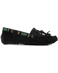 FARM Rio - Beaded fringed loafers - Lyst