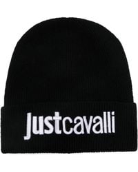 Just Cavalli - Gorro con logo bordado - Lyst
