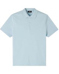 A.P.C. - Cotton Polo Shirt - Lyst