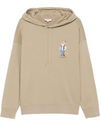 Maison Kitsuné - Logo Print Hoodie - Lyst