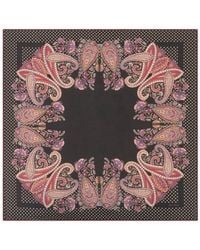 Etro - Schal Aus Seide Mit Paisley-Print - Lyst