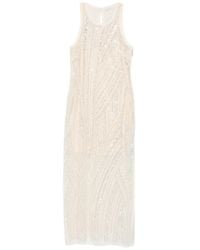 Patrizia Pepe - Embroidered Midi Dress - Lyst