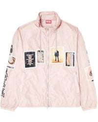 DIESEL - J-Claus-A-Gsbr Graphic-Patch Bomber Jacket - Lyst