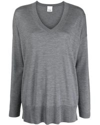 Allude - Fine-Knit V-Neck Jumper - Lyst