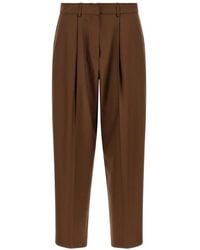 Gianluca Capannolo - Nora Raw-Cut Pleated Trousers - Lyst