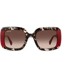 Lancel - Lunettes De Soleil Swann À Monture Rectangulaire - Lyst