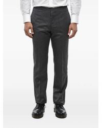 Corneliani - Cerimonia Academy Pinstriped Virgin-Wool Trousers - Lyst