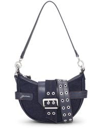 Ganni - Small Bucky Denim Crossody Bag - Lyst