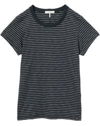 Rag & Bone - The Slub Gestreept T-Shirt - Lyst