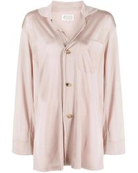 Maison Margiela - Oversized Button-Up Blouse - Lyst