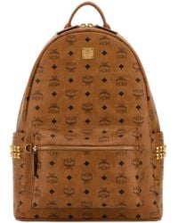 MCM - Logo-Monogram Backpack - Lyst