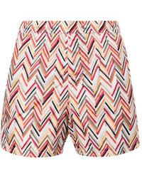 Missoni - Shorts Met Zigzag-patroon - Lyst