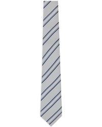 Brunello Cucinelli - Diagonal-Stripe Silk Tie - Lyst