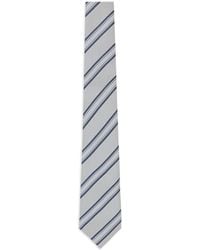 Brunello Cucinelli - Diagonal-Stripe Silk Tie - Lyst