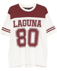 Stussy - Laguna Logo-Print Panelled T-Shirt - Lyst