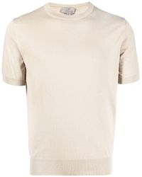 Canali - Fine-knit Short-sleeved Top - Lyst