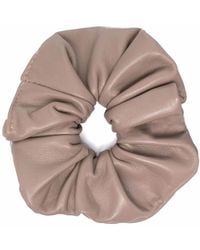 Manokhi - Leather Scrunchie Hairband - Lyst