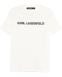 KARL LAGERFELD - Logo-Motif T-Shirt - Lyst