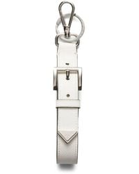 Prada - Saffiano Leather Keyring - Lyst