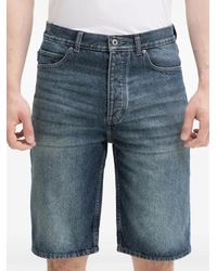 HUGO - Denim Shorts Met Logopatch - Lyst