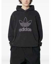 adidas - Logo-Embroidered Hoodie - Lyst