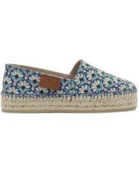 Etro - Espadrilles Fleuries À Plateforme - Lyst