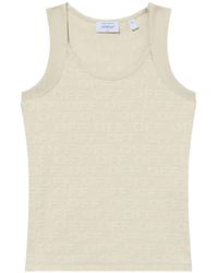 Off-White c/o Virgil Abloh - Logo-Pattern Terry Tank Top - Lyst
