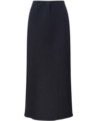 12 STOREEZ - High-waisted Linen Skirt - Lyst