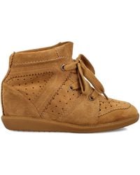 Isabel Marant - Perforated Wedge Boots - Lyst