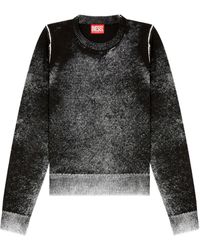 DIESEL - Jumper With Faded Reverse Print - Lyst