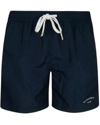 Eleventy - Drawstring-Fastening Swim Shorts - Lyst