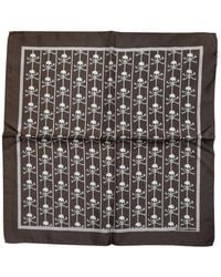 Dolce & Gabbana - Skull-Pattern Silk Pocket Square - Lyst