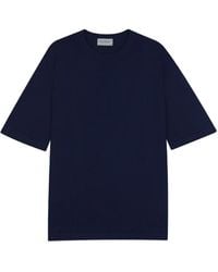 John Smedley - Round-Neck Short-Sleeve T-Shirt - Lyst