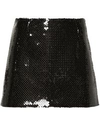 16Arlington - Delta Sequin-embellished Mini Skirt - Lyst