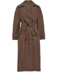 Brunello Cucinelli - モニーレ ビーズトリム トレンチコート - Lyst