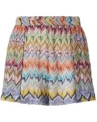 Missoni - Zigzag-Knit Shorts - Lyst