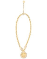 Versace - Medusa Greca Necklace - Lyst