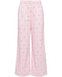 ROTATE BIRGER CHRISTENSEN - Gerade Hose Mit Logo-Print - Lyst