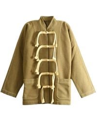 Uma Wang - Kippy Frog-Fastening Patch-Pocket Jacket - Lyst