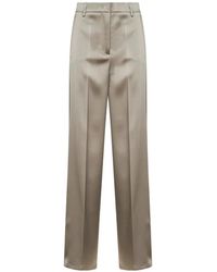 Blanca Vita - High-Rise Pressed Trousers - Lyst
