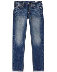 Evisu - Jean Droit À Design Patchwork - Lyst