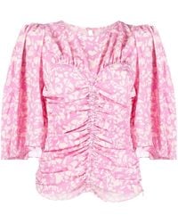 Isabel Marant - Lidiane Ruched Blouse - Lyst