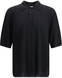 Saint Laurent - Wool Polo Shirt - Lyst