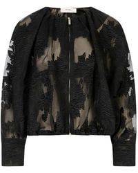 MEIMEIJ - Sheer-Effect Bomber Jacket - Lyst