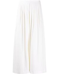 PS by Paul Smith - Wide-leg Cropped Flared Trousers - Lyst